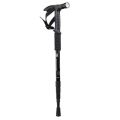 Hiking Walking Stick with Torch-Black. 